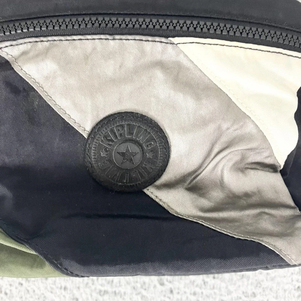 Kipling Lunch Bag Kids Black Nylon Abstract Insulated KI4305-L22 Live Light